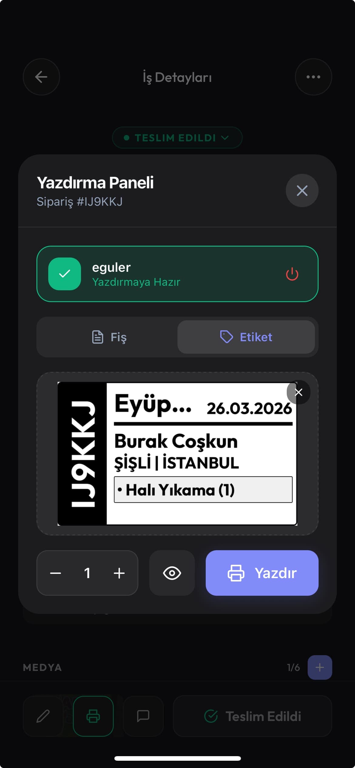 Profesyonel Fiş